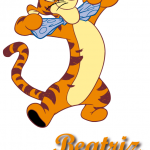 Hermoso Diseño de Tiger con la letra B