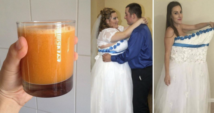 En su boda lucía obesa, pero bebiendo esto a diario, eliminó todo ese exceso de peso
