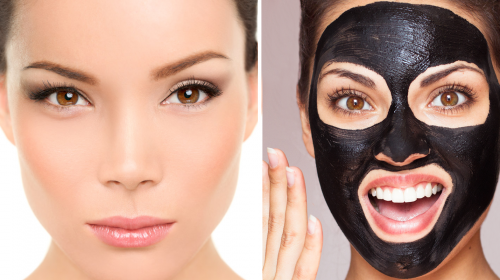 Ella tiene un rostro perfecto porque usa esta mascarilla negra